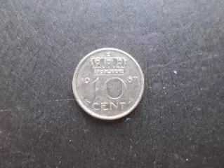 Монеты 10 центов Нидерланды 1967 г