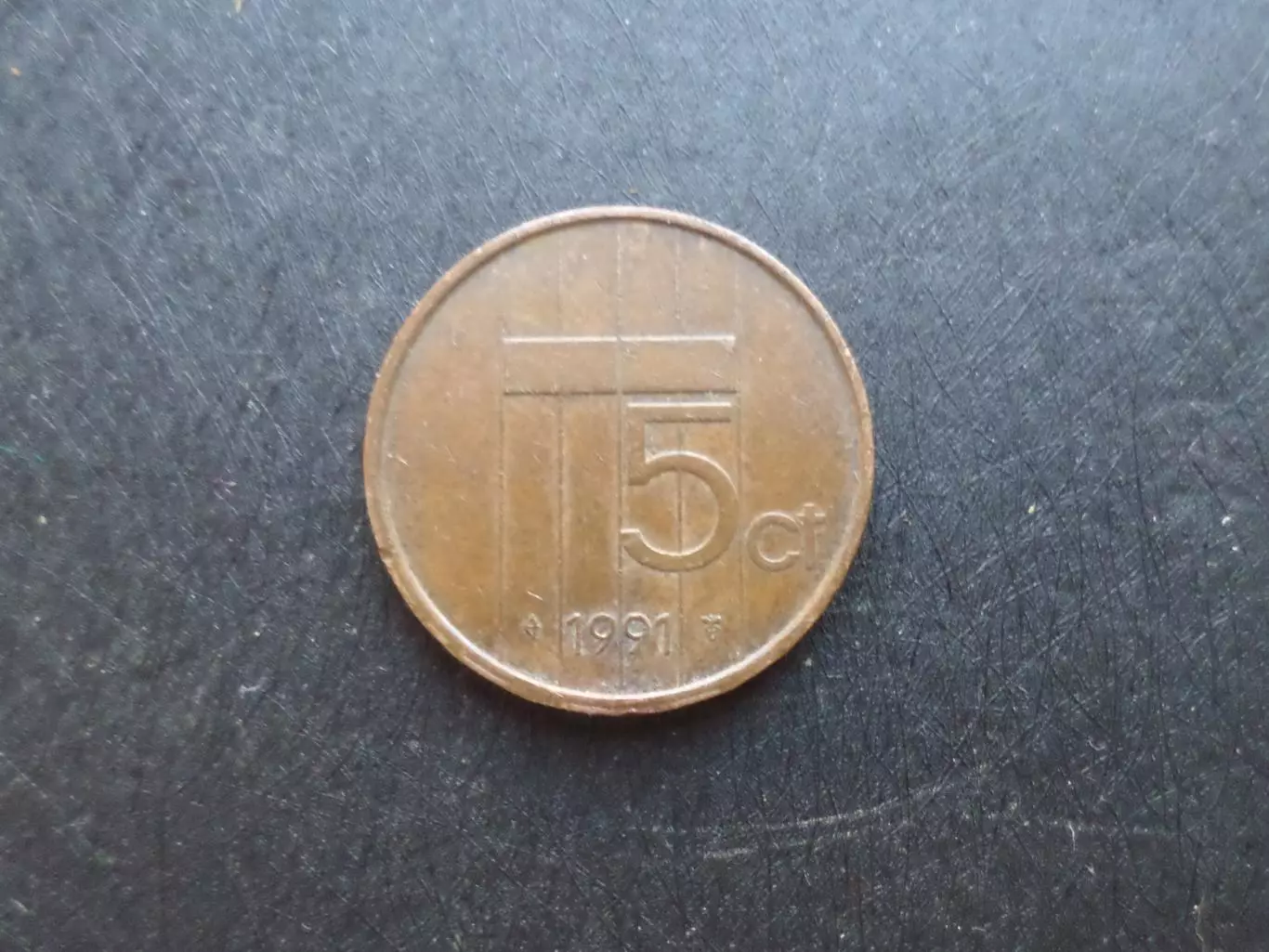 Монеты 5 цент Нидерланды 1991 г