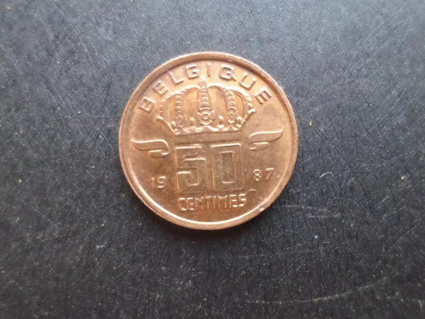Монеты 50 центов Бельгия 1987 г 1