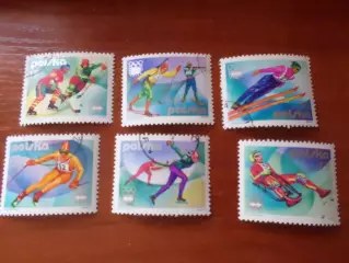 марки Польша Олимпийские игры Инсбрук 1976 г гаш