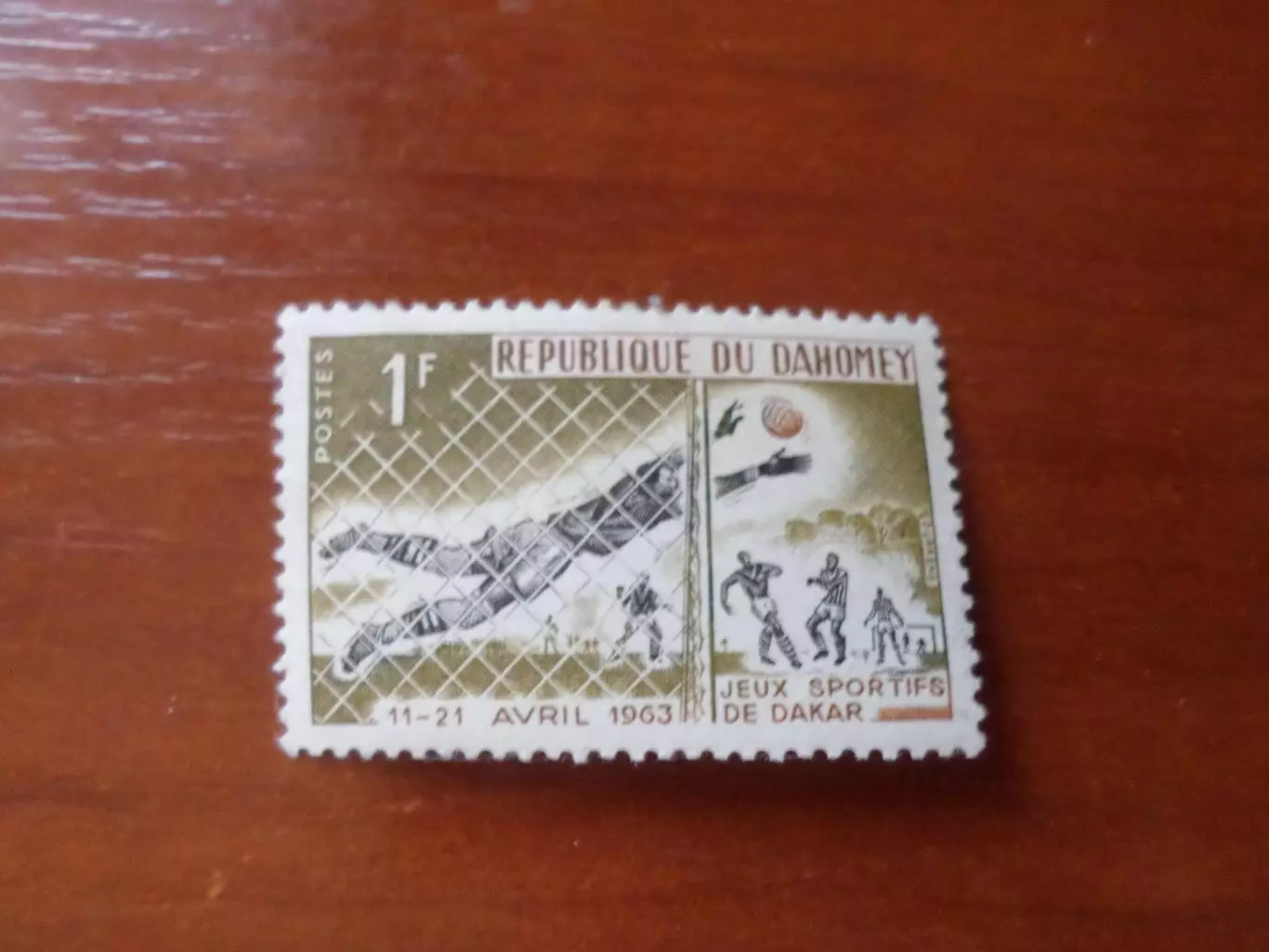 марки Дагомея ( Бенин) Футбол 1963 г негаш