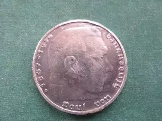 Монета 5 марок рейх Германия 1935 г серебро