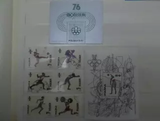 марки Польша Олимпийские игры Монреаль 1976 г гаш