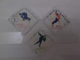марки КНДР Олимпийские игры Инсбрук 1964 г гаш