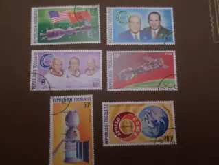 марки Того космос экспериментальный полет Союз-Аполлон 1975 г гаш