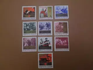 марки СССР 20 лет Победы в Великой Отечественной войне 1965 г негаш