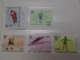 марки Нигер спорт Олимпийские игры 1976 г Инсбрук гаш