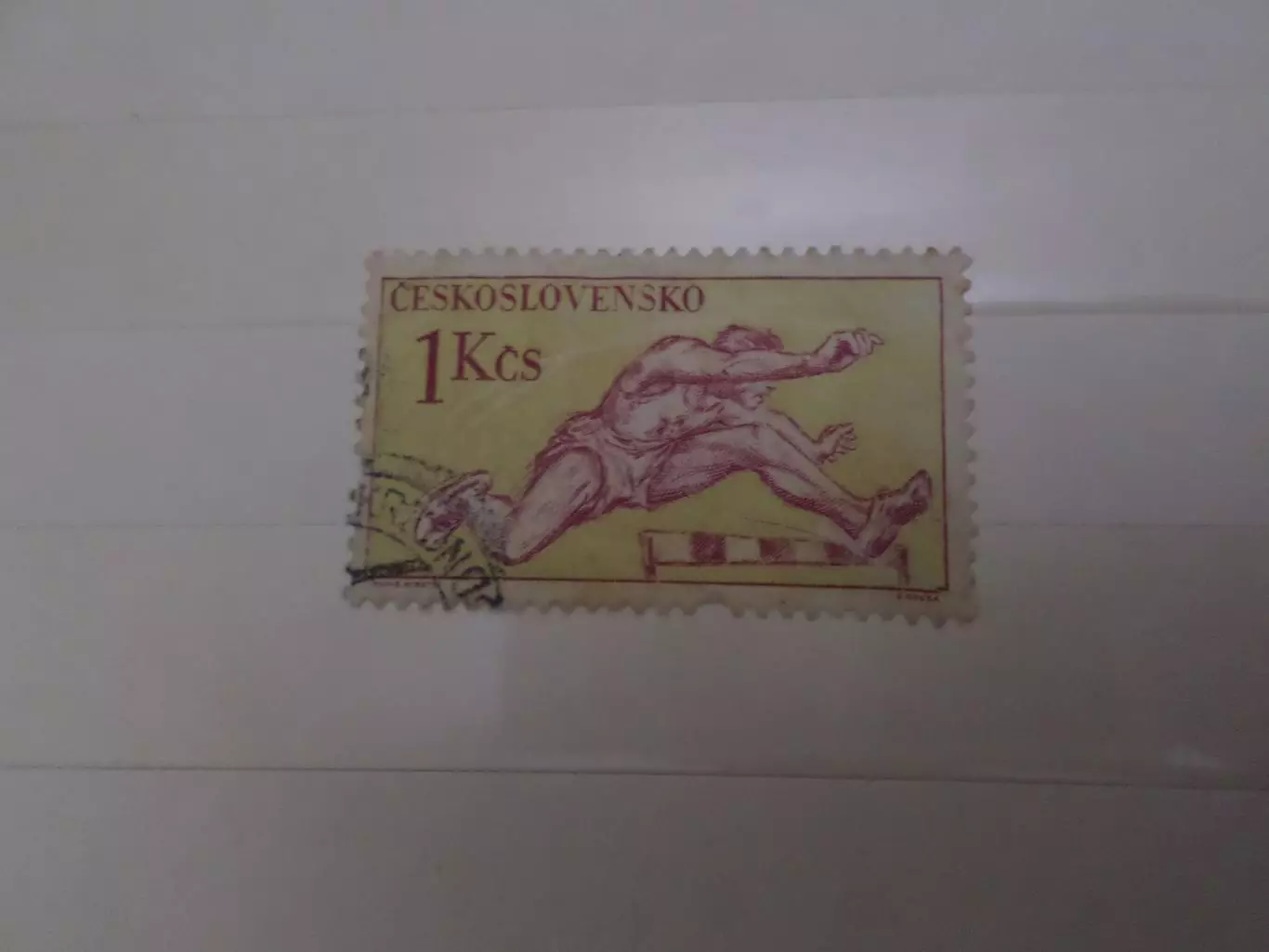 марки Чехословакия спорт Легкая атлетика 1958 г гаш