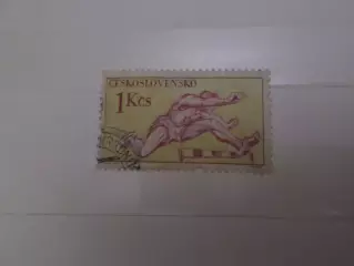марки Чехословакия спорт Легкая атлетика 1958 г гаш