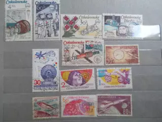Марки Чехословакия космос разные гаш