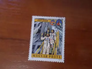 марки Венгрия космос Космический полет СССР - Венгрия 1980 г гаш