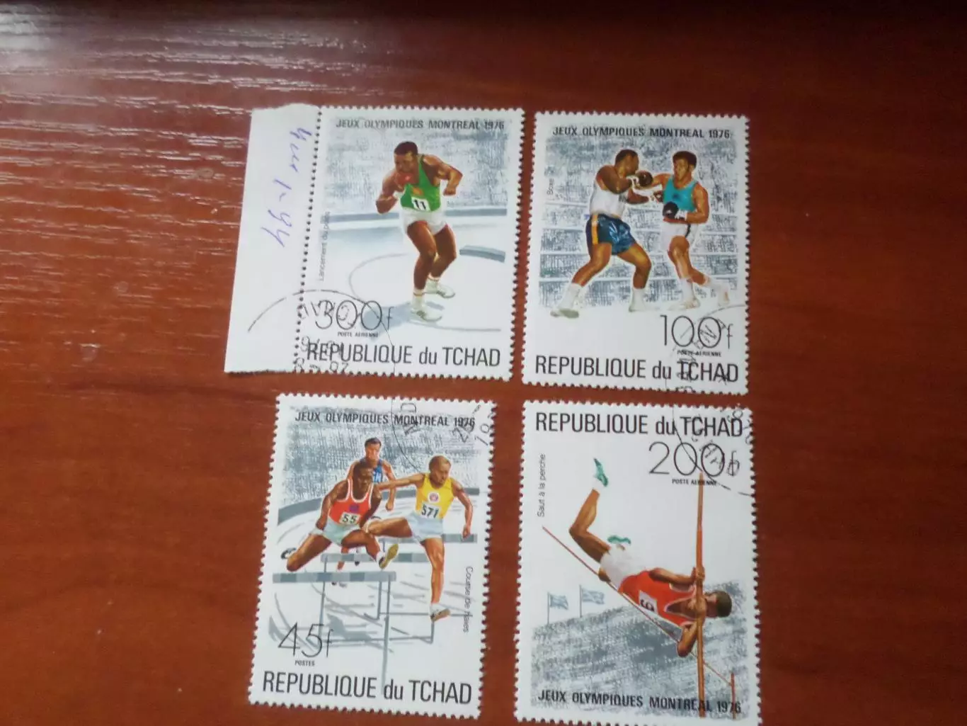 марки Чад спорт Олимпийские игры 1976 г Монреаль гаш