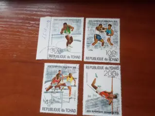 марки Чад спорт Олимпийские игры 1976 г Монреаль гаш