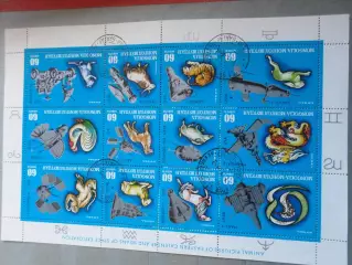 марки Монголия Знаки зодиака космос лист гаш