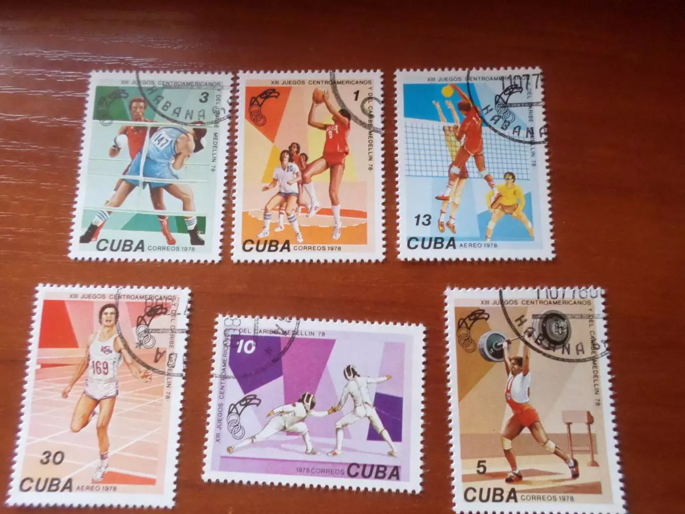 марки Куба спорт 13-е центрально-американские игры 1978 г гаш