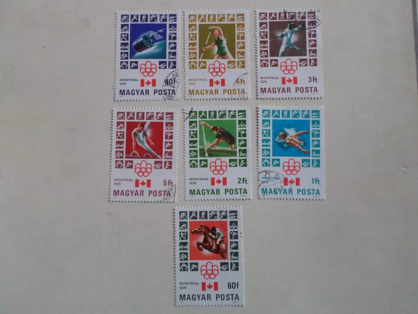 Марки Венгрия Олимпийские игры Монреаль 1976 г гаш