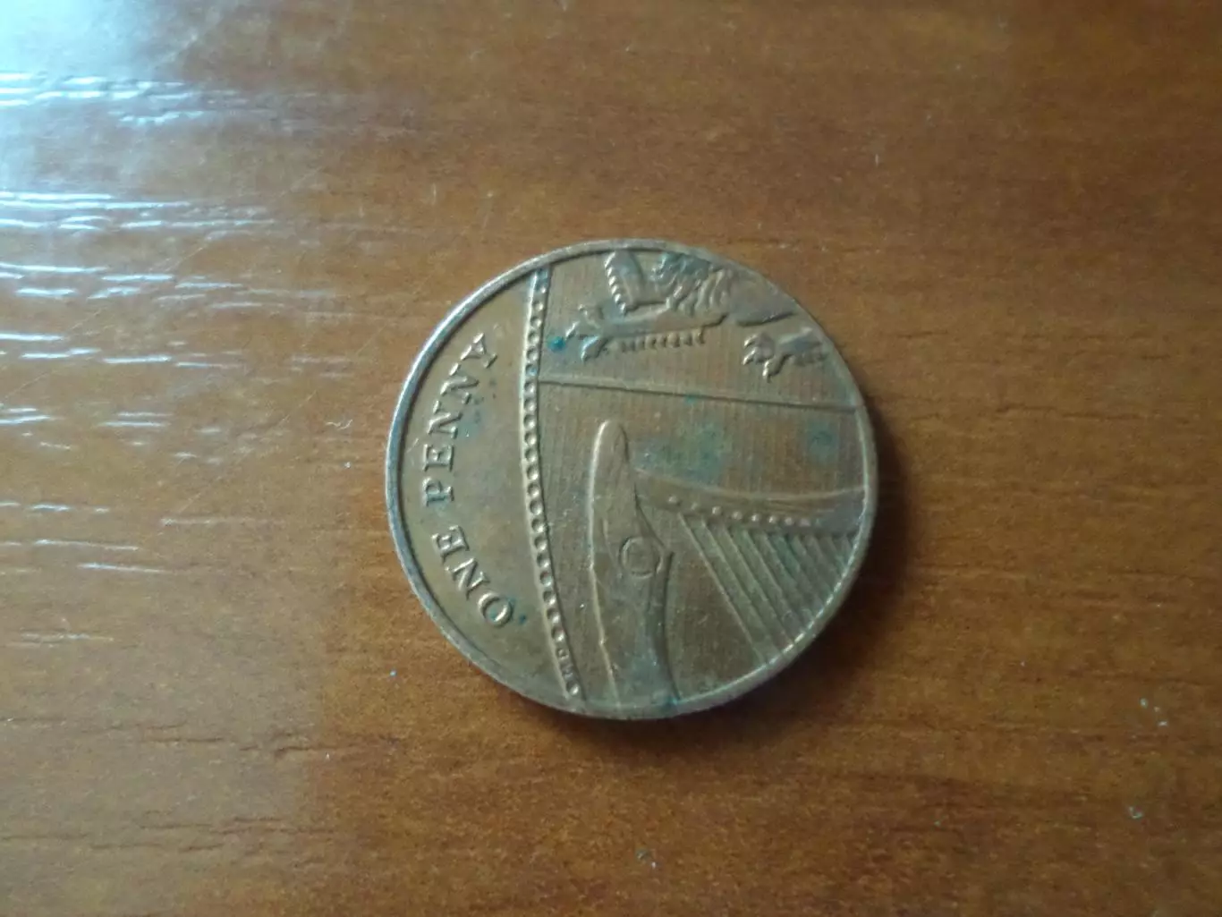 Монета 1 пенс Великобритания 2014 г 1