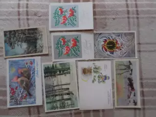 открытки С Новым годом! 8 шт чистые