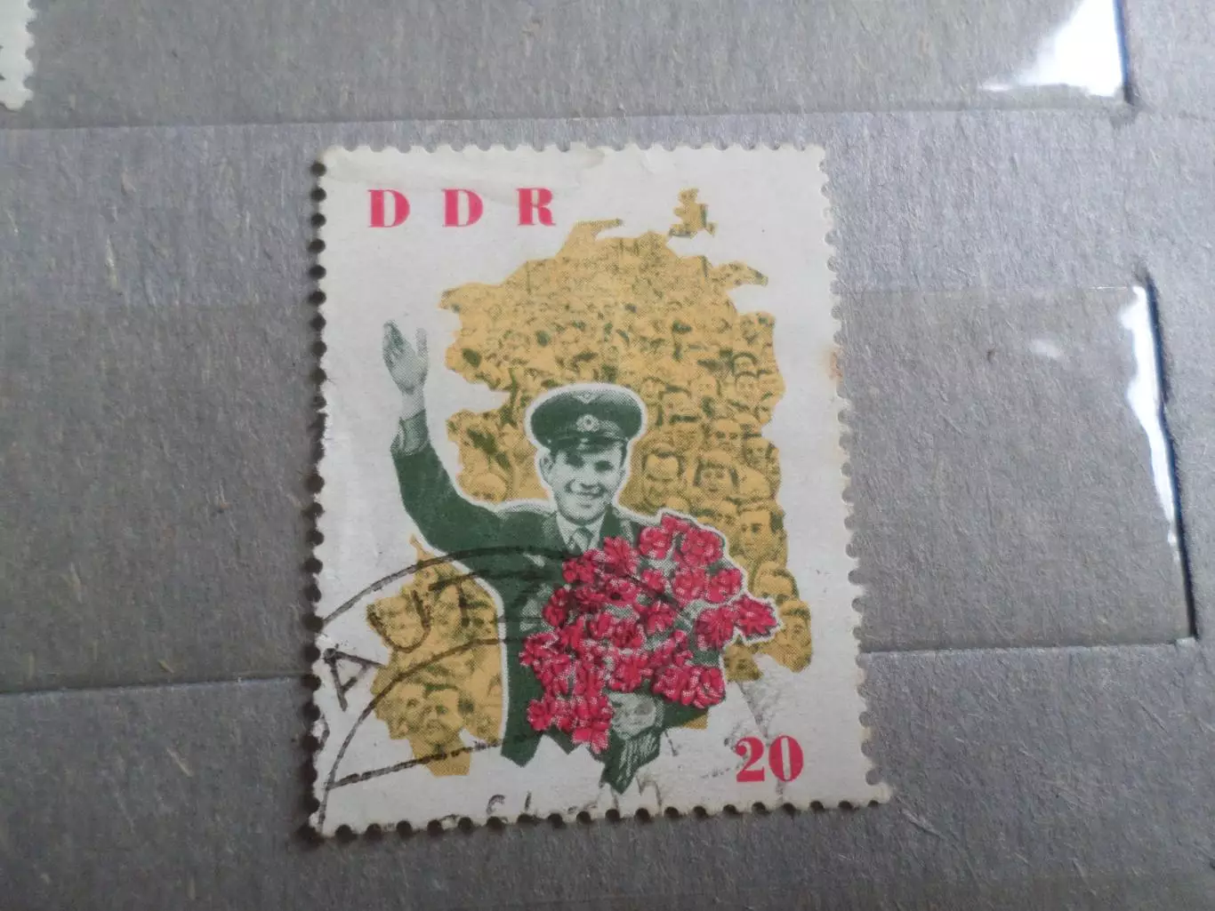 Марки ГДР космос Юрий Гагарин 1963 г гаш