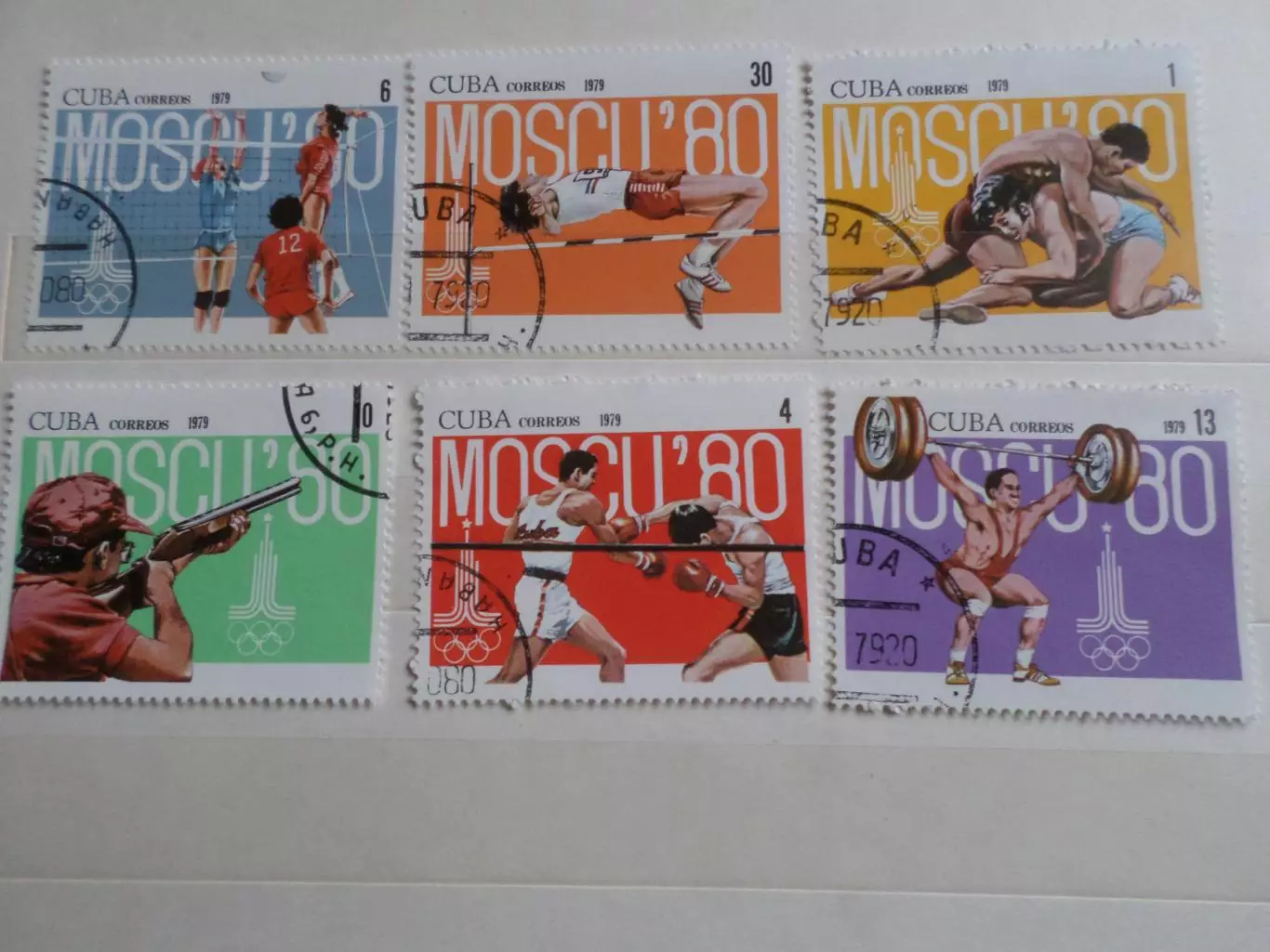 марки Куба Олимпийские игры 1980 г Москва Олимпиада-80 гаш