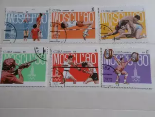 марки Куба Олимпийские игры 1980 г Москва Олимпиада-80 гаш