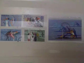 марки Польша Олимпийские игры Москва 1980 г Олимпиада-80 гаш