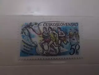 марки Чехословакия спорт Международный марафон мира 1980 г негаш