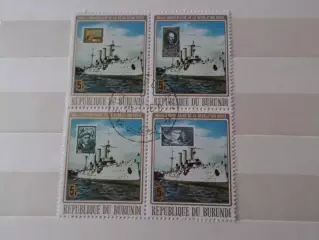 Марки Бурунди Достижения СССР марка на марке Аврора кварт 1977 г гаш