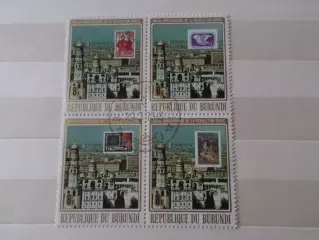 Марки Бурунди Достижения СССР марка на марке 60 лет революции кварт 1977 г гаш