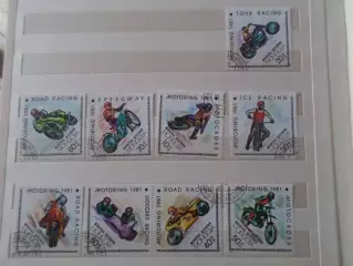 марки Монголия Мотоспорт мотоциклы 1981 г гаш