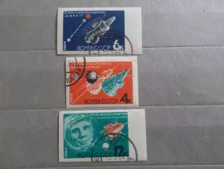 Марки СССР космос День космонавтики 1964 г беззубцовка гаш