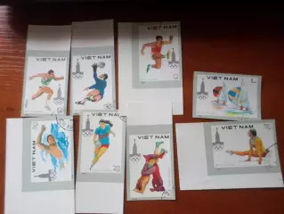 Марки Вьетнам 22-е Летние олимпийские игры Москва 1980 г Олимпиада-80 беззуб гаш