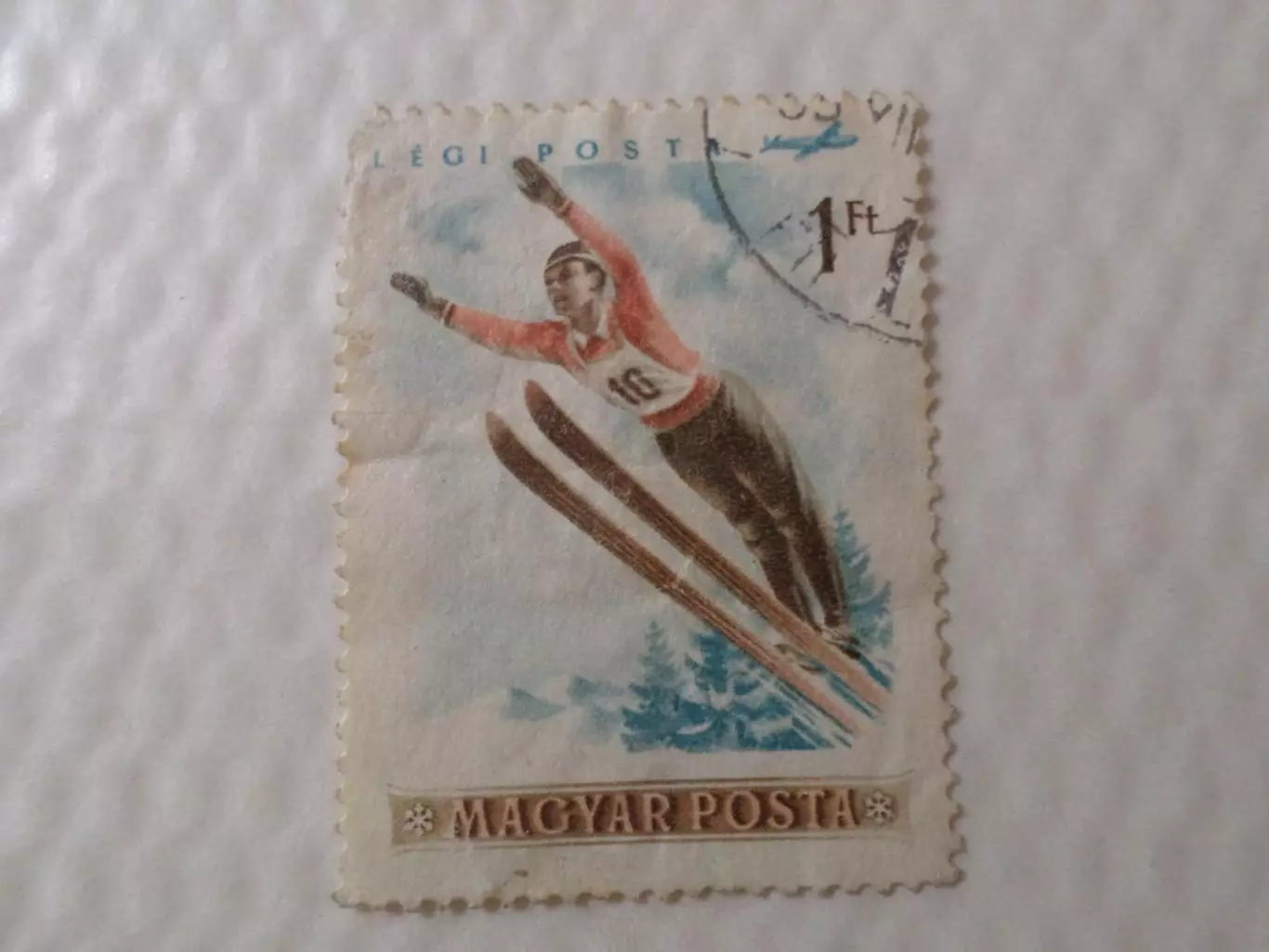 Марки Венгрия Лыжный спорт 1961 г гаш