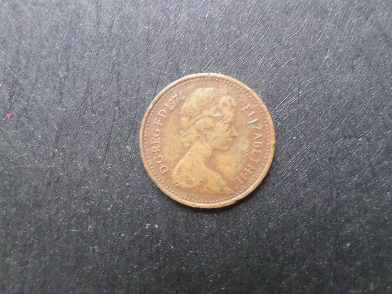 Монета 1\2 пенни Великобритания 1974 г