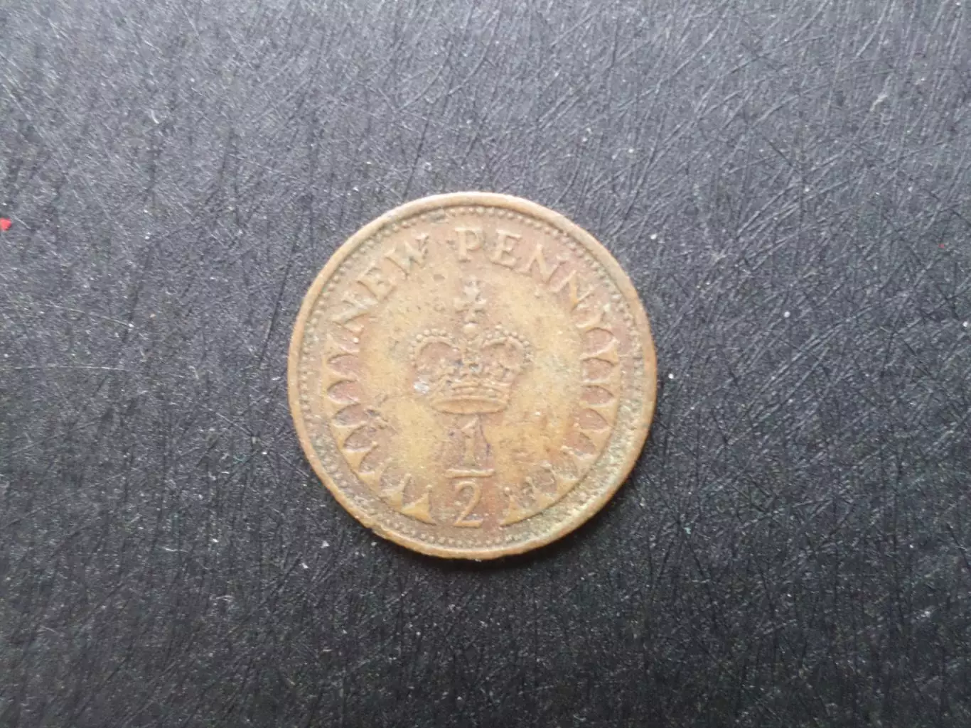 Монета 1\2 пенни Великобритания 1974 г 1