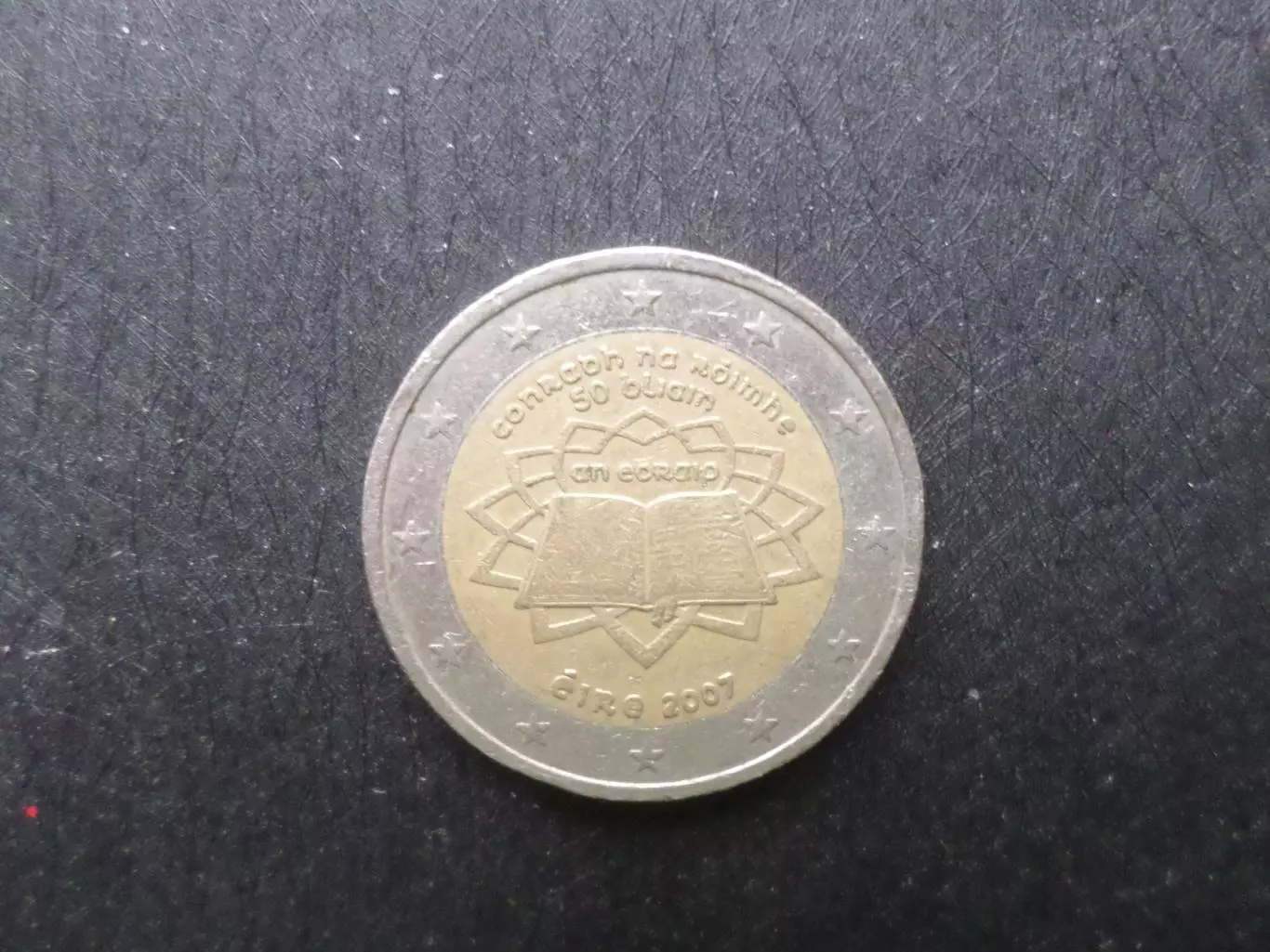 Монета 2 евро Ирландия 50 лет подписания Римского договора