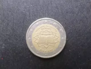 Монета 2 евро Ирландия 50 лет подписания Римского договора