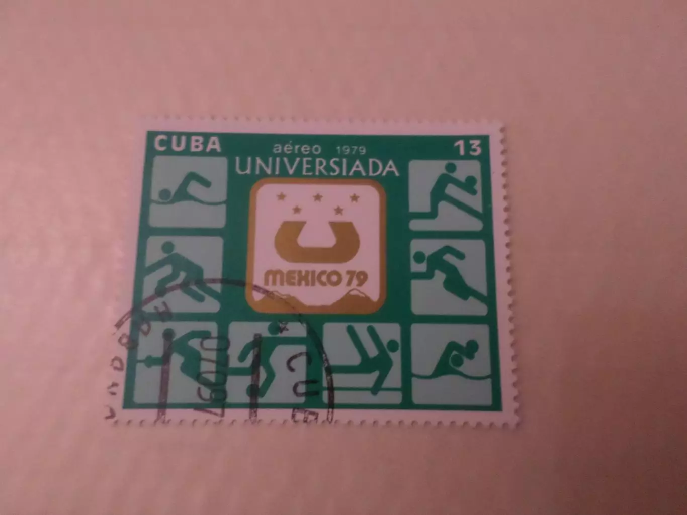 Марки Куба спорт Универсиада 1979 г гаш