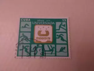 Марки Куба спорт Универсиада 1979 г гаш