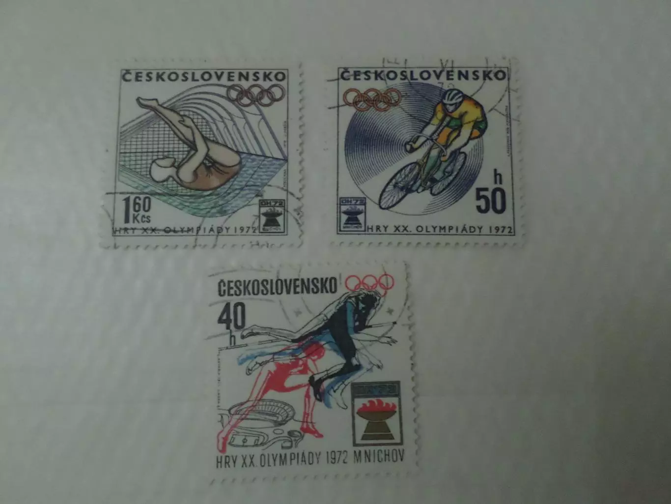 Марки Чехословакия Олимпийские игры 1972 г Мюнхен гаш