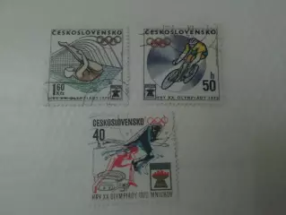 Марки Чехословакия Олимпийские игры 1972 г Мюнхен гаш