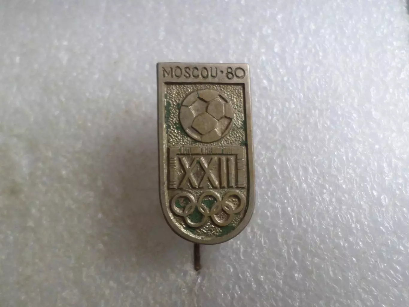 значок Олимпиада-80 Москва 1980 футбол тяж.мет