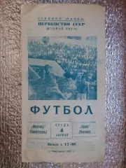 программа Авангард Севастополь - Колос Полтава 1973 г