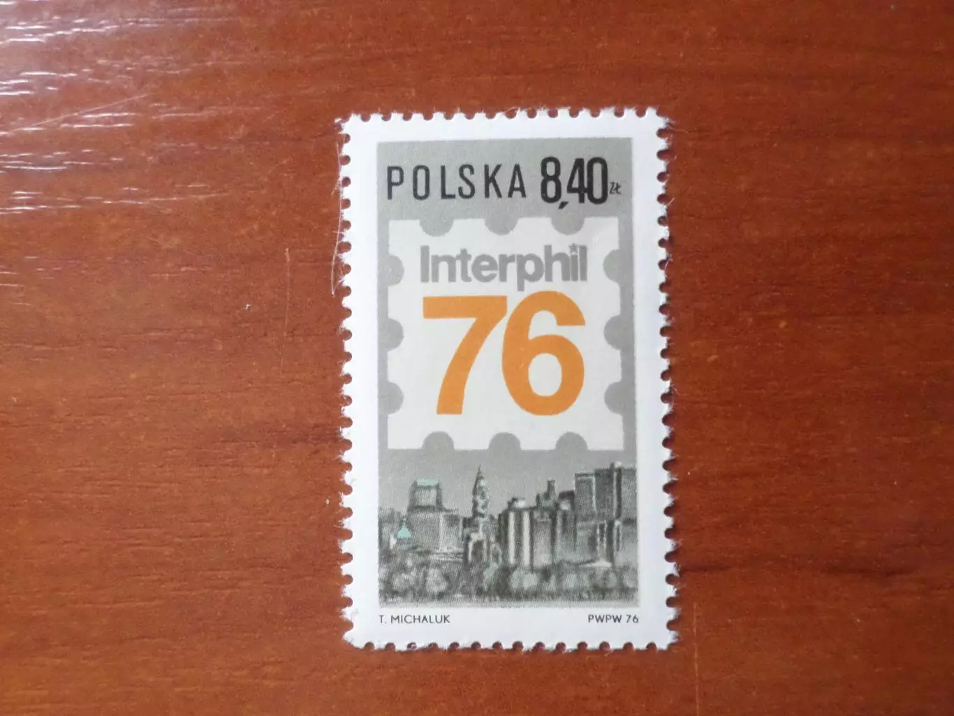 Марки Польша филателистическая выставка Интерфил 1976 г негаш