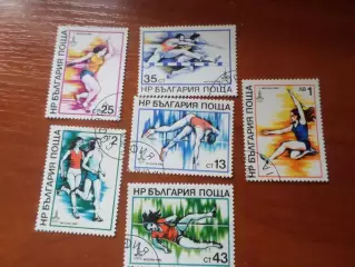 Марки Болгария Олимпийские игры 1980 г Москва гаш