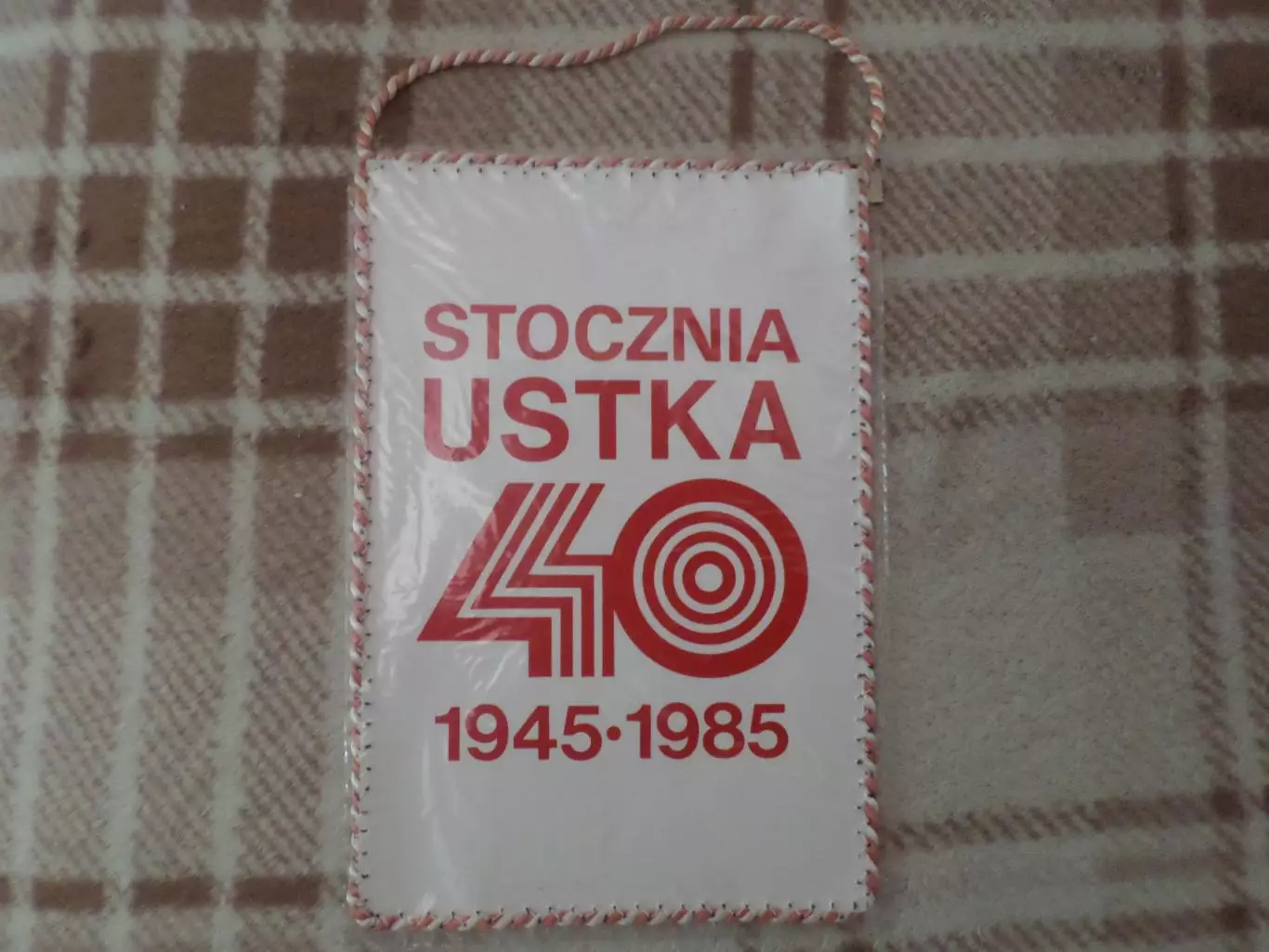 вымпел 40 лет судостроительному заводу Stocznia Ustka Польша