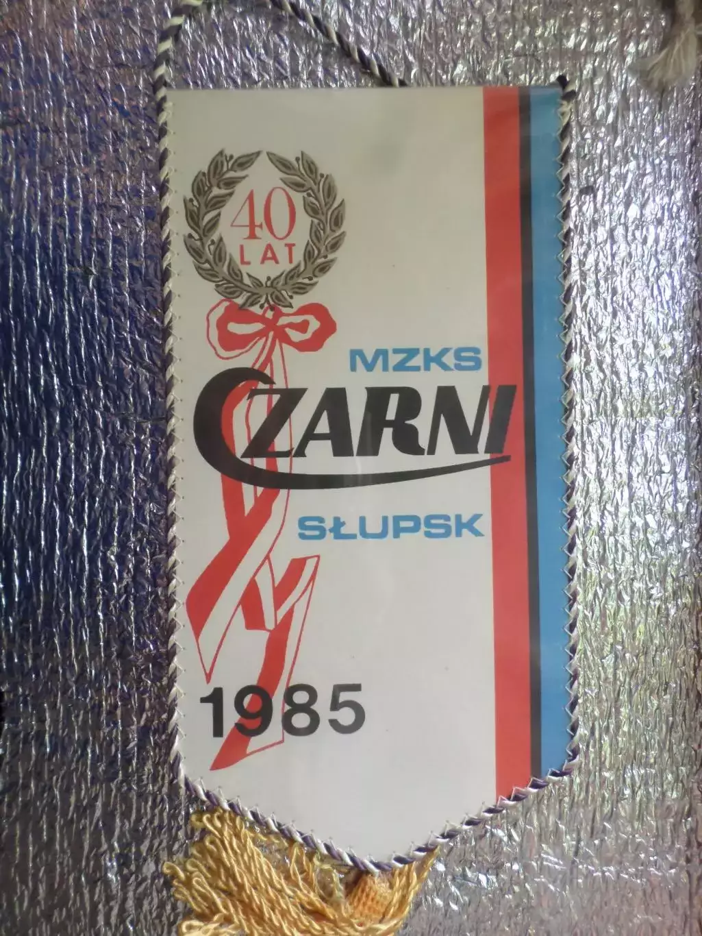 Вымпел спорт Спортивный клуб Czarni Чарни Слупск Польша 40 лет 1985 г