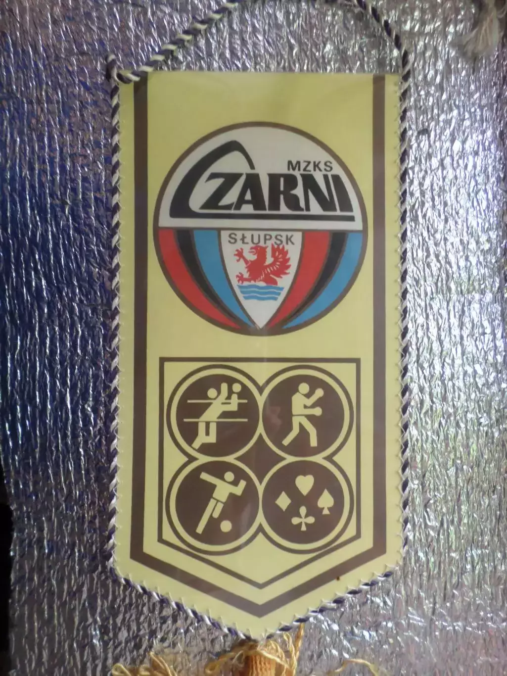 Вымпел спорт Спортивный клуб Czarni Чарни Слупск Польша 40 лет 1985 г 1