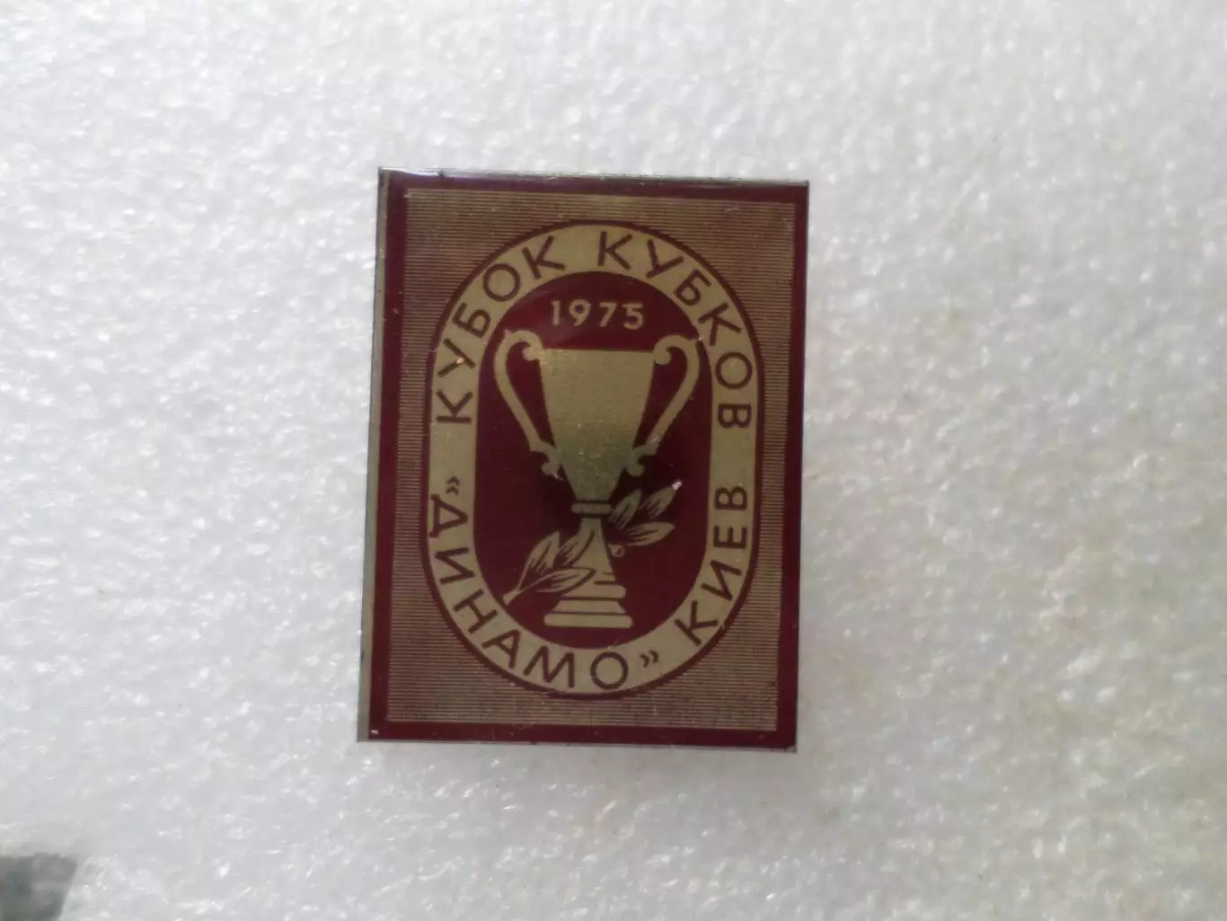 Значок Динамо Киев обладатель Кубка кубков 1975 г.