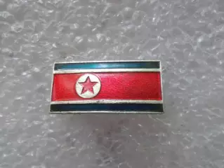 Значок флаг КНДР Корейская народно-демократическая республика